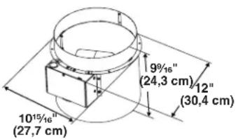 JENN-AIR W10446914 - Conduit du commutateur de débit d'air de compensation (installé sur la hotte) - 3
