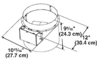 JENN-AIR W10446917 - Makeup Air Switch Duct (installed on the range hood) - 3