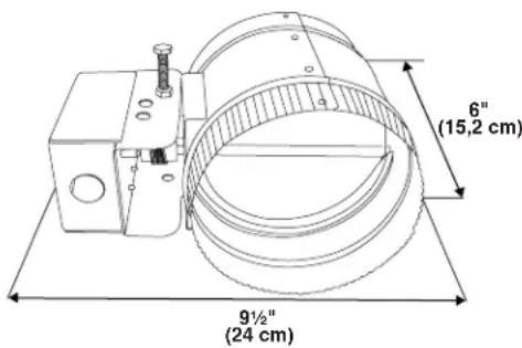 6" (15,2 cm) 9½" (24 cm)