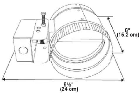 JENN-AIR W10446917 - Makeup Air Switch Duct (installed on the range hood) - 5