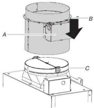 JENN-AIR W10446917 - Conduit de commutateur de débit d'air de 10" (25,4 cm) (ensemble W10446917) - 2