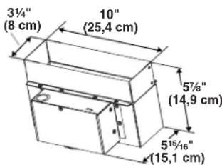 JENN-AIR W10446917 - Conduit du commutateur de débit d'air de compensation (installé sur la hotte) - 2
