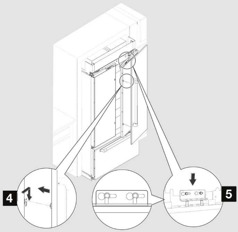 JENN-AIR JBSFS42NHS - Installation des panneaux de porte (suite) - 1