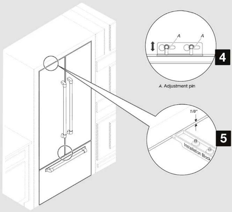 JENN-AIR JBFFS42NHS - ADJUSTING REFRIGERATOR PANEL(S) (CONTD.) - 1