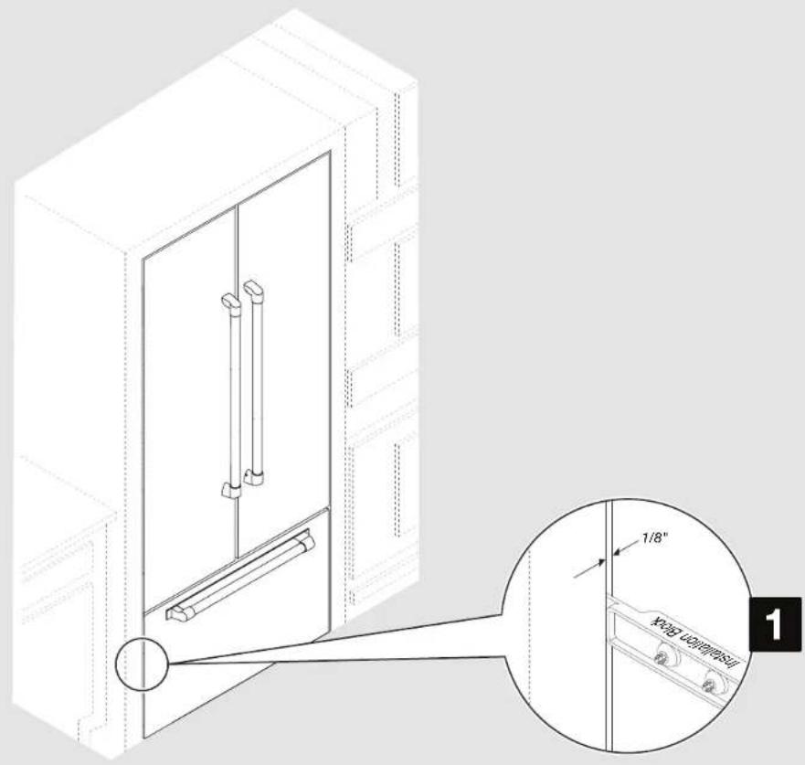 JENN-AIR JBFFS42NHS - INSTALLATION ADJUSTING FREEZER PANEL - 1