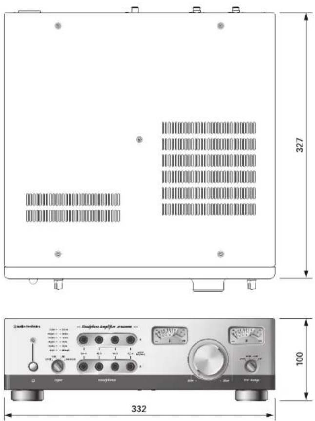 AUDIO TECHNICA ATHA5050H - 尺寸 - 1