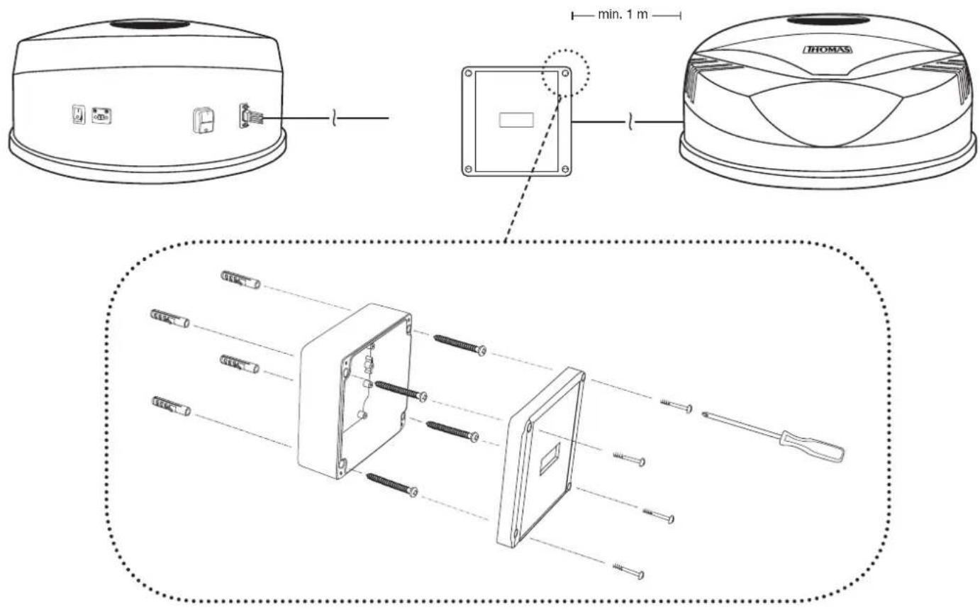 THOMAS CentraClean 15301 - Assembly information for central vacuum unit with power control - 1