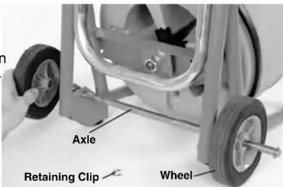 RIDGID K400 - Installing Wheels - 1