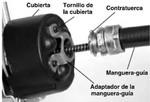 RIDGID K400 - Conexión de la manguera-guía delantera (equipo opcional) - 1