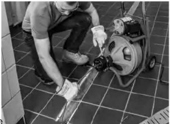 RIDGID K400 - AUTOFEED Cable Feed Operation - 2