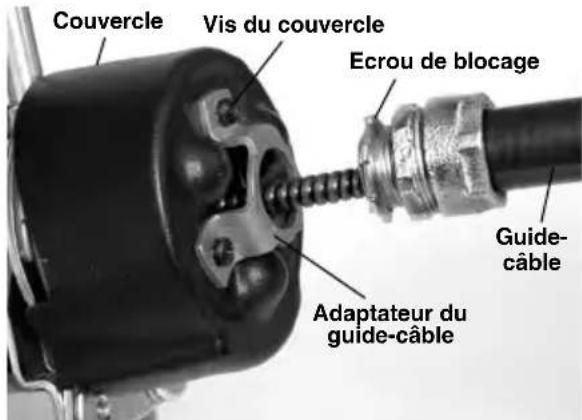 RIDGID K400 - Montage du guide-câble avant optionnel - 1