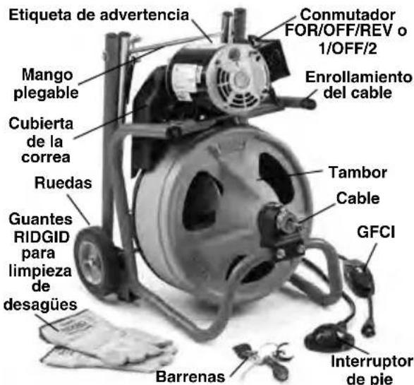 RIDGID K400 - Descripción, especificaciones y equipo estándar Descripción - 1