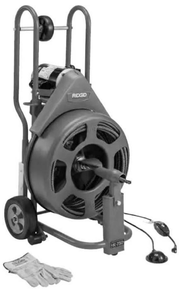 RIDGID K750R - K-750R Drain Cleaning Machine - 1