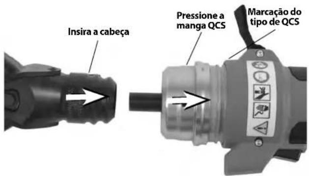 Insira a cabeça Pressione a manga QCS Marcação do tipo de QCS