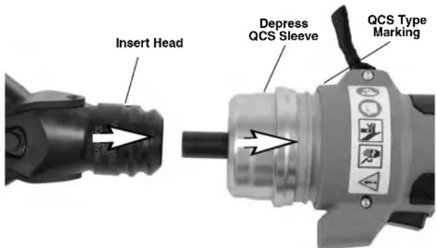RIDGID RBC30 - Changing Heads With QCS Coupling (RE 6/RE 60 only) - 1