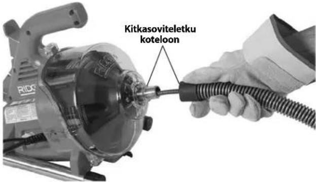 RIDGID PowerClear - Sujoåletkun/AUTOFEED-kokoonpanon märätäminen - 1