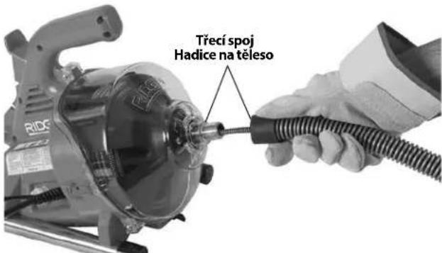 RIDGID PowerClear - Nastavení sestavy vodici hadice/automatickeho posuvu AUTOFEED - 1