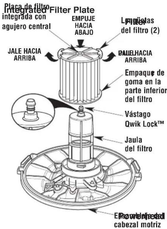 RIDGID RV2400HF0 - Instalación del filtro: - 1