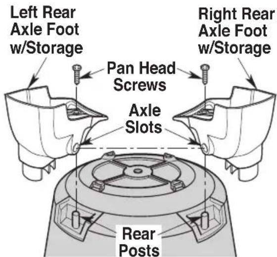 RIDGID HD18000 - Rear Feet, Axle and Wheel Assembly - 1