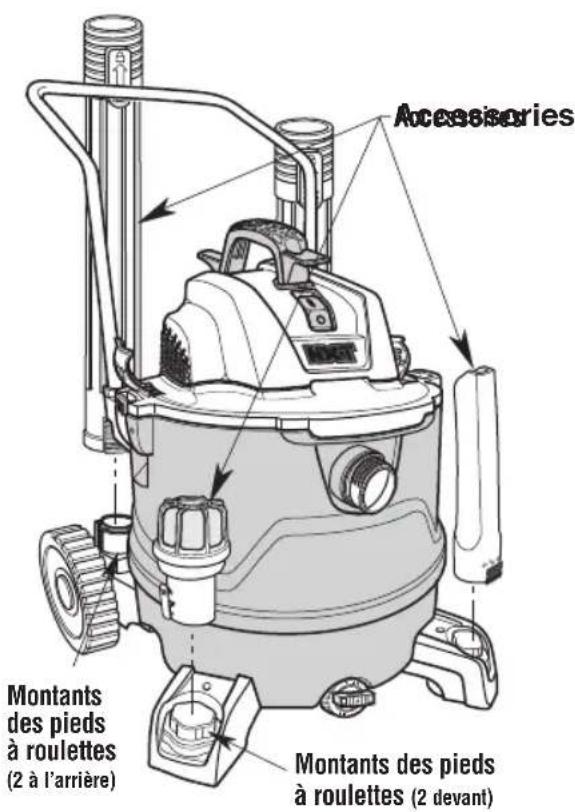 RIDGID HD18000 - Rangement des accessoires - 1