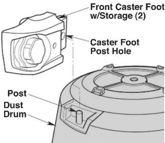 RIDGID HD18000 - Front Caster/Caster Foot Assembly - 2