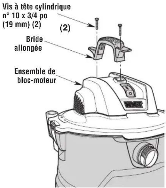 RIDGID HD18000 - Assemblage de la poignée de transport / enrouleur de cordon d'alimentation - 1