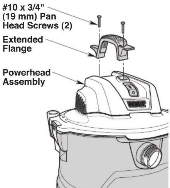 RIDGID HD18000 - Carry Handle/Cord Wrap Assembly - 1