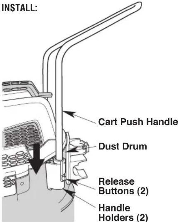 RIDGID HD18000 - Installing/Removing Cart Push Handle - 1