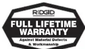 RIDGID RBC121R - No other express warranty applies - 1