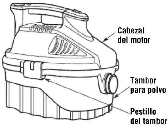 RIDGID WD40500 - Vaciado del tambor - 1