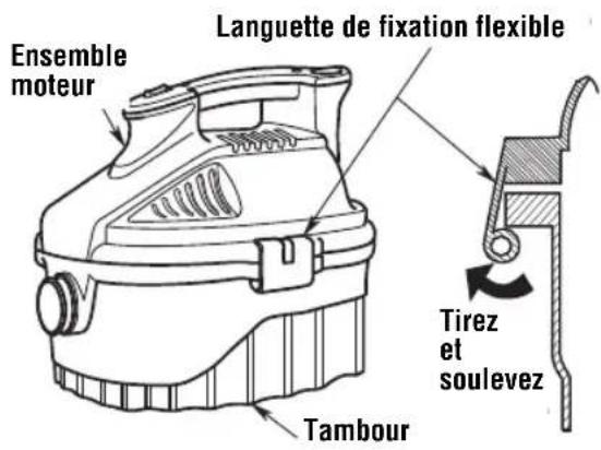 RIDGID WD40500 - Installation du filtre : - 1