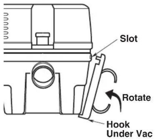 RIDGID ProPack VT1781 - Installing Extension Wand Clips - 2