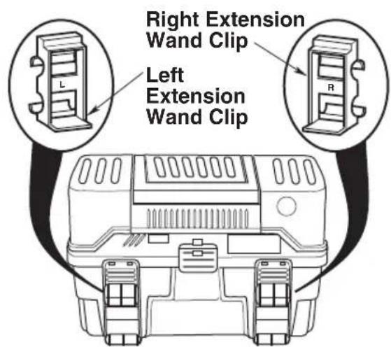 RIDGID ProPack VT1781 - Installing Extension Wand Clips - 1