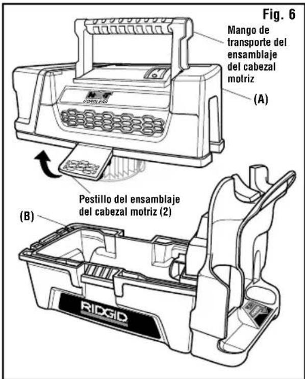 RIDGID HD0318 - VACIADO DEL TAMBOR PARA POLVO (Fig. 6) - 1