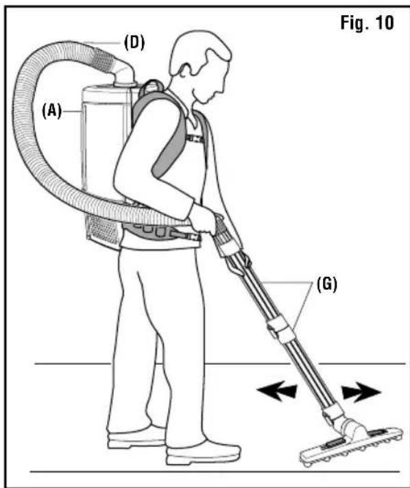 RIDGID VFB600 - MOVIMIENTO DE ASPIRACIÓN ADECUADO PARA AREAS GRANDES (Fig. 10) - 1