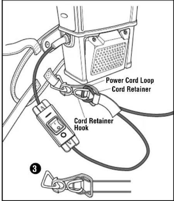 RIDGID VFB600 - INSTALLING POWER CORD IN CORD RETAINER (continued) - 2
