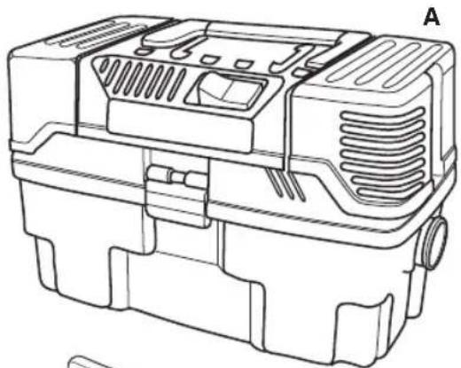 RIDGID ProPack VT1710 - Liste du contenu de la boîte en carton légende description qté - 1