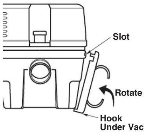 RIDGID ProPack VT1710 - Installing Extension Wand Clips - 2