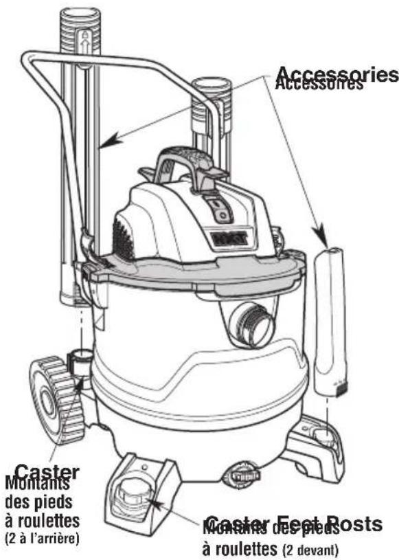 RIDGID RT1400 - Rangement des accessoires - 1