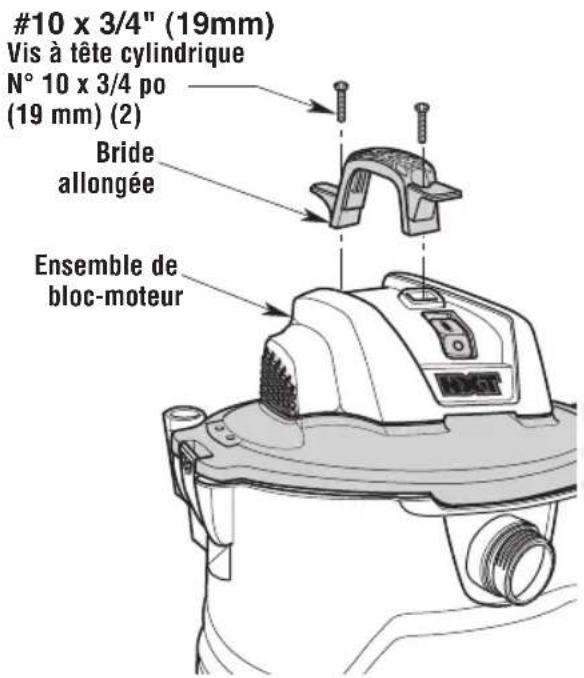 RIDGID RT1400 - Assemblage de la poignée de transport / enrouleur de cordon d'alimentation - 1