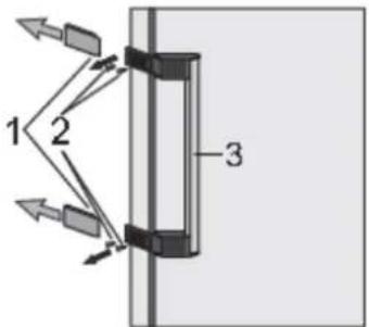 GORENJE R619DAXL6 - Remplacement de la poignée articulée (uniquement avec certains modèles) - 1