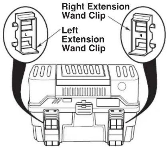 RIDGID ProPack VT1701 - Installing Extension Wand Clips - 1