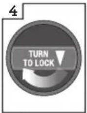 4 TURN TO LOCK