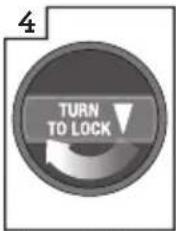 4 TURN TO LOCK