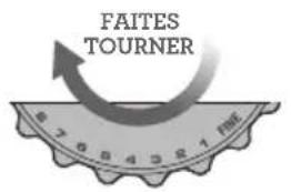 FAITES TOURNER 8 7 6 5 4 3 2 1 FINE