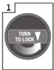 1 TURN TO LOCK