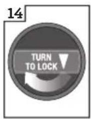 14 TURN TO LOCK