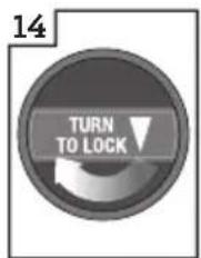 14 TURN TO LOCK