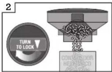 2 TURN TO LOCK CONSENSOR HEHDSARSO