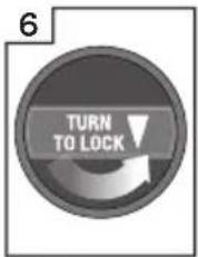 6 TURN TO LOCK